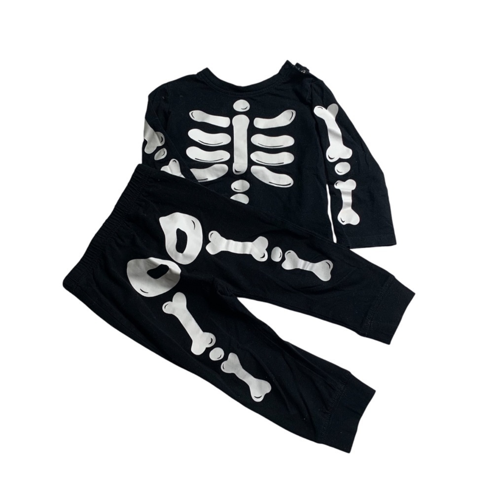 H&M baby’s skeleton pjs pyjama set‎